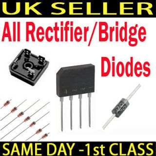   Brid​ge/Small Signal Rectifier Diodes 1N4; KBU6; KBPC; GBPC