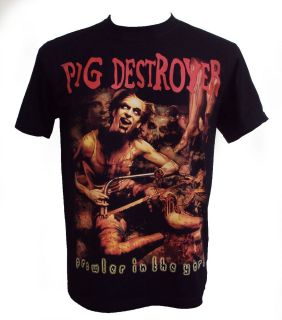 Pig Destroyer  Prowler In The Yard  T Shirt RRP 19.99 Pounds