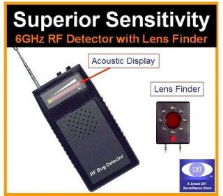 Prof. 6GHz RF Detector Anti Wireless & Wired SPY Camera, Bug, Cell 