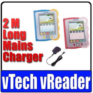   Long UK Mains 9V Charger Adapter for vTech vReader V.Reader Toy Device
