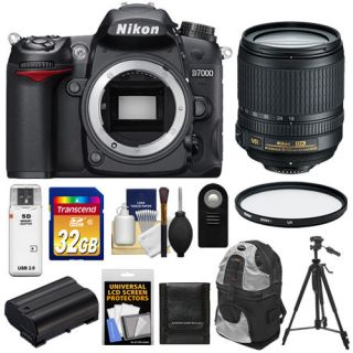 Nikon D7000 Digital SLR Camera + 18 105mm VR Zoom Lens Kit Black 16.2 