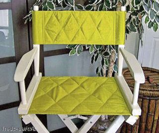 Pier 1 Directors Chair Cover Quilted (Apple Green) Home Decor