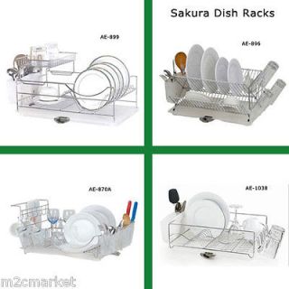 Sakura Dish Drying Rack/Holders Series Utensil Drainer Chrome/Stainle 