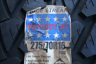   New 275 70 16 Blue Streak Patriot A/T Tire 114S *SHIPPING DISCOUNT