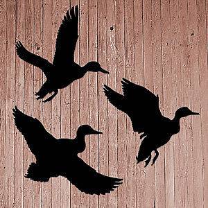 NEW* Lawn Yard Shadow/Silhoue​tte   Flying Ducks Set