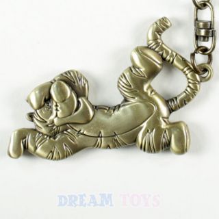 Disney Winnie the Pooh Tigger Brass Key Ring   Chain