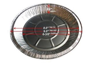 Disposable Foil Pie Plate/Pan 1 Deep 50PK   Aluminum Tins REF 