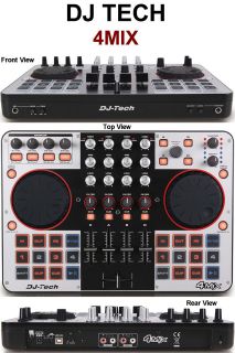 DJ TECH 4MIX USB CONTROLLER VIRTUAL LE SOFTWARE $10 INSTANT OFF CLUB 