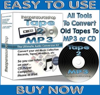      Transfer Old Cassettes & Vinyl Records to  or CD   1m DIY Kit