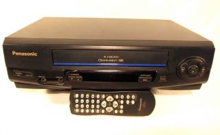 Panasonic PV V4021 4 Head VCR VHS Tape Player With Remote Control 