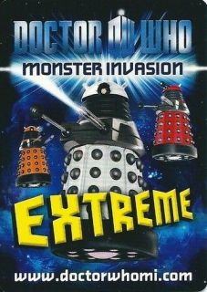 Dr Who Monster Invasion Extreme 277 311 Common Cards Pick Your Own