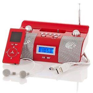   4GB /MP4 Player ~Color LCD Screen and Alarm Clock Docking Station