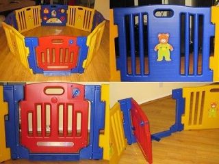 NEW KIDS BABY CHILD PLAYPEN 8 PANELS PLAYZONE LITTLE SECURITY SAFETY 