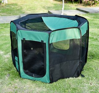   Pet Pen Fence Portable Folding Tent Dog Cat Exercise Playpen 8 Panels