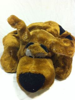   Doo Puppy Dog Blue Collar Black Spot Large Toy Plush Stuffed Animal