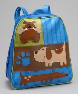   Blue / Brown / Green Puppies Dog Go Go Backpack Kids School NEW