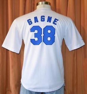 LOS ANGELES DODGERS ERIC GAGNE #38 Majestic SEWN BASEBALL JERSEY YOUTH 