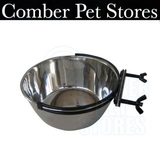 STAINLESS STEEL DOG BOWL WITH HOLDER SMALL, MED, LARGE