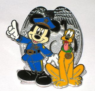 Disney Pin✿Mickey Mouse✿Police Officer✿K9✿Dog Pluto 