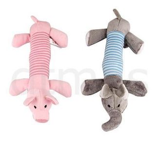 Dog Pet Puppy Chew Squeaker Squeaky Plush Sound Pig Toys