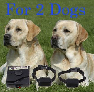   Underground Electric Shock Dog Collar Fence System For 2 Dog
