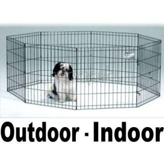 30 Black Exercise 8 Pen 1288 Dog Crate Cage Kennel Playpen
