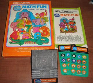 Math Fun for Intellivision Complete FAST SHIPPING