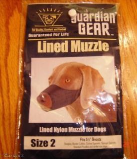 Dog Muzzle TRAIN GROOM Nylon Soft Adjustable NIP New