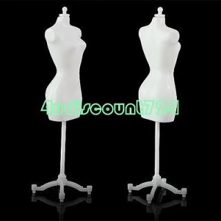   PLASTIC MINI DOLL MANNEQUIN TOYS DISPLAY MODEL STAND FOR BARBIE DRESS