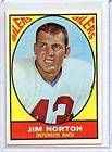 1967 TOPPS FOOTBALL #52 JIM NORTON   HOUSTON OILERS, IDAHO