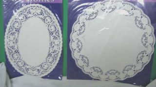 pkgs  Paper Doilies for platters/trays​ 8 oval 10.25x14​oval 