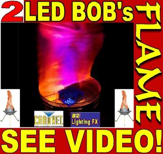 DJ Package of 2 LED BOB flame lights club stage effects fire B2DJ SEE 