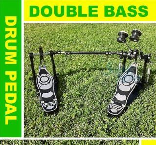 Drum Pedal Double Bass Pedal Kick Drum Set Percussion Dual Pedals New