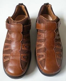 Dr. Comfort Mens Leather Shoes Beachcomber Velcro Closure Size 10 