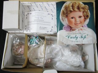Shirley Temple Curly Top Danbury Mint 17 Porcelain Doll Broken Leg