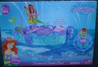 Disney Princess FOUNTAIN & BUBBLE BOAT Ariel nip