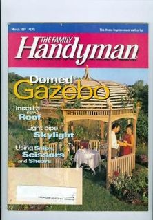 1997 Handyman Magazine Domed Gazebo/Install New Roof/Skylight/Snips 