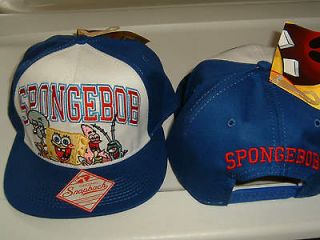 Nwt Spongebob Squarepants Cartoon Group Snap Back Hat