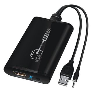 LKV325 USB2.0 to HDMI DVI Converter 1080P HDTV Projector3.5mm Audio 