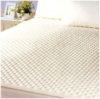 Egg Crate Mattress Topper Foam Underlay King Bed Size White Bedding