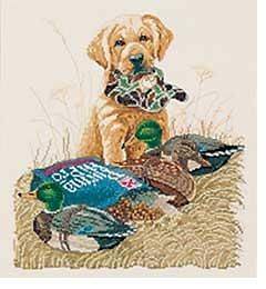 SET TO GO DUCK HUNTING   Counted Cross Stitch by Bucilla