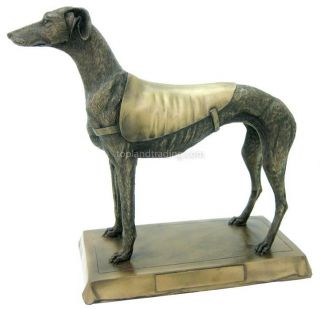 NEW Large Greyhound Bronze Statue Figure