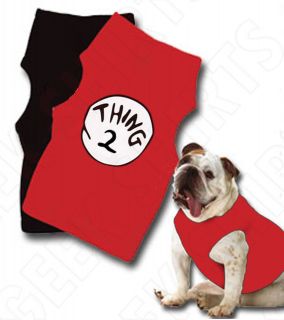 DR. SEUSS THING 1 COSTUME SHIRT FOR DOGS CATS PETS + kids + adults 