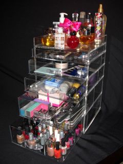  ACRYLIC/LUCI​TE MAKE UP ORGANIZER WITH  & FREE DIVIDERS