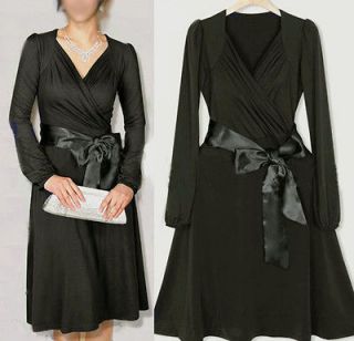 NWT elegant Black Long sleeve party dinner dress