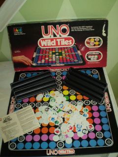 Uno Wild Tiles 1983 1984 board game nice one choice of two sets IGI