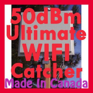 50dBm WIFI Range Booster USB Antenna 1000mW 16FT Cable Wireless N 802 