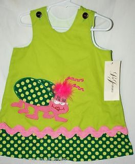 DRESS   LAJENNS HEIRLOOMS nwt Boutique, pink & green ladybug 2T FREE 