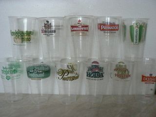 CZECH 20 diff. plastic beer cups   BUDVAR, STAROPRAMEN, STAROBRNO etc.