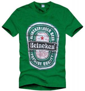 Mens Heineken Beer Green Short Sleeve T Shirt Size L
